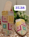 Wedding Wear Embroidered Flat Mules Summer Jutti Catalog
